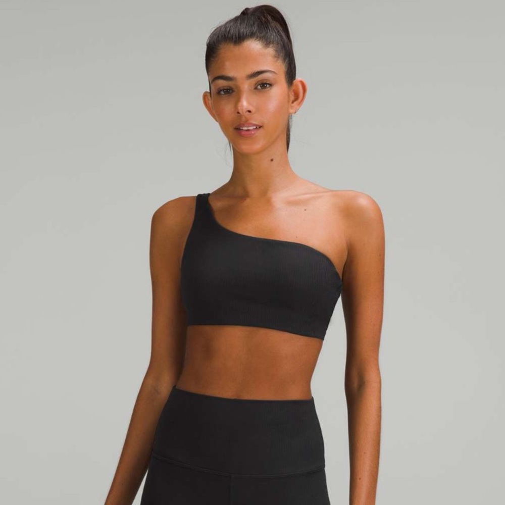 Lululemon Ribbed Nulu Asymmetrical Yoga Bra